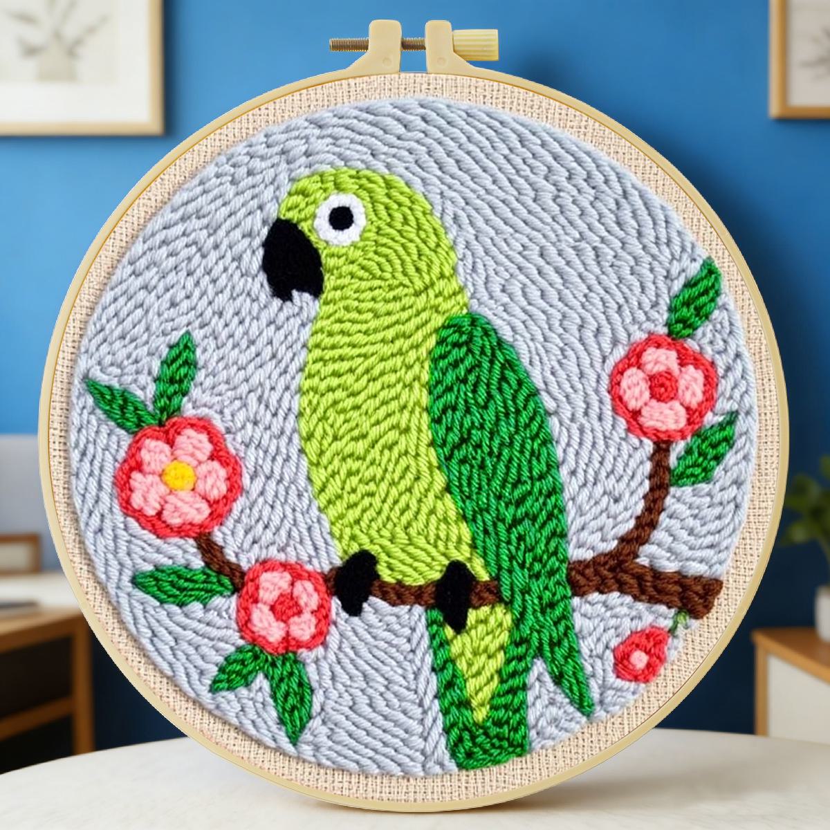 Embroidery Artist - 20X20CM/7.87inch Animal - Bird punch needle