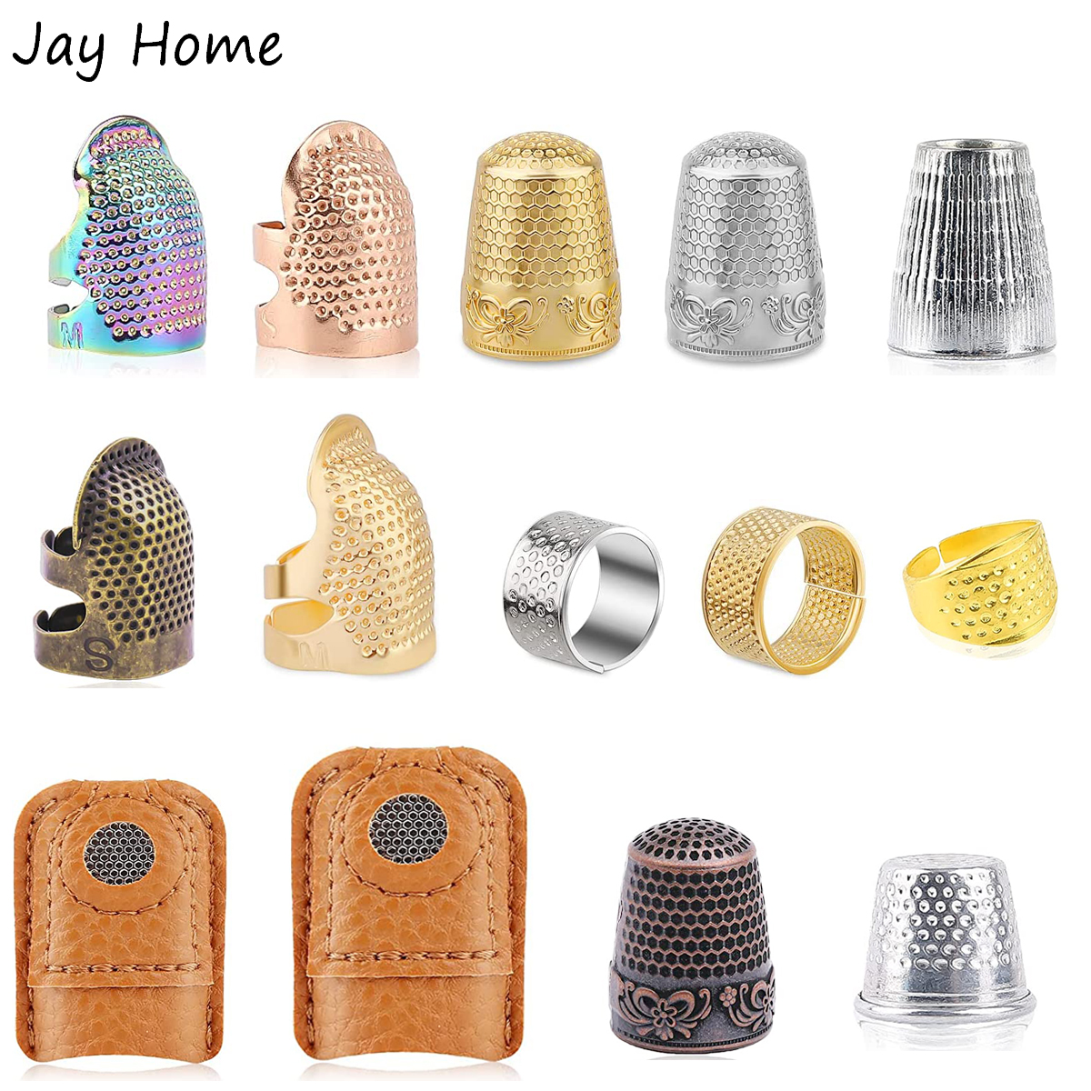 Embroidery Zone - Hand-Working Sewing Thimble Metal Finger Shield