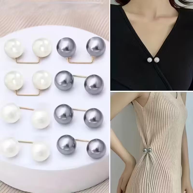 6pcs Pearl Brooch Pins – Non-S - Embroidery Kaftan avaliação e preço
