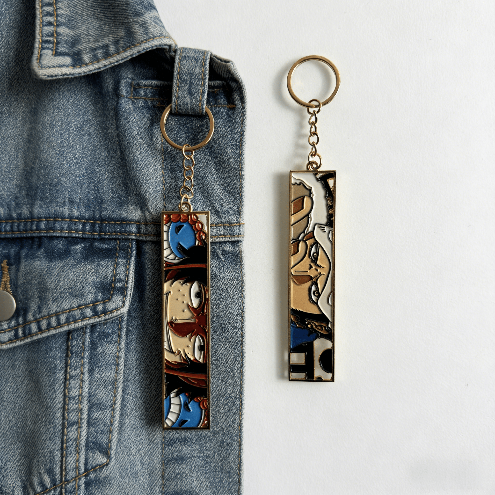 Anime Metal Hollow Out Keychai - Embroidery Zone avaliação e preço
