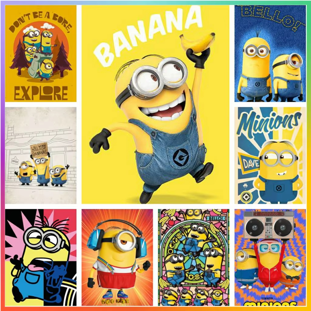 Cartoon Lovely Cute-M-Minions  - Embroidery Artist avaliação e preço