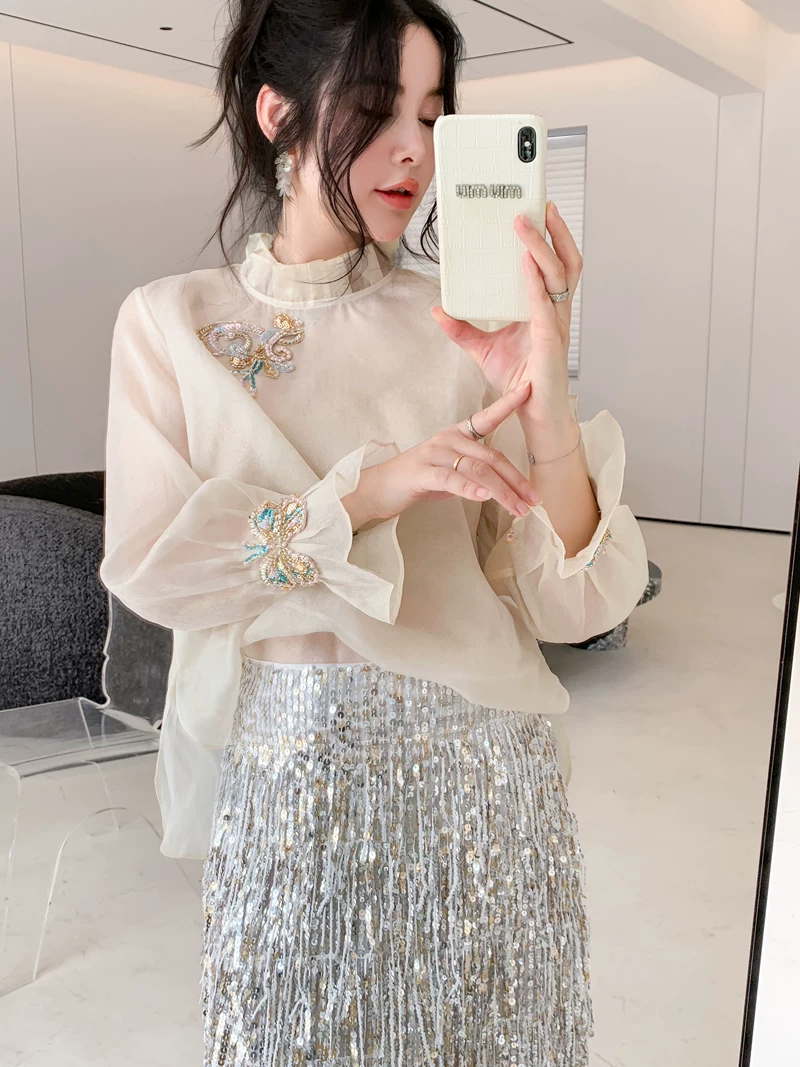 2026 New Chinese Style Handmad - Embroidery Organza avaliação e preço