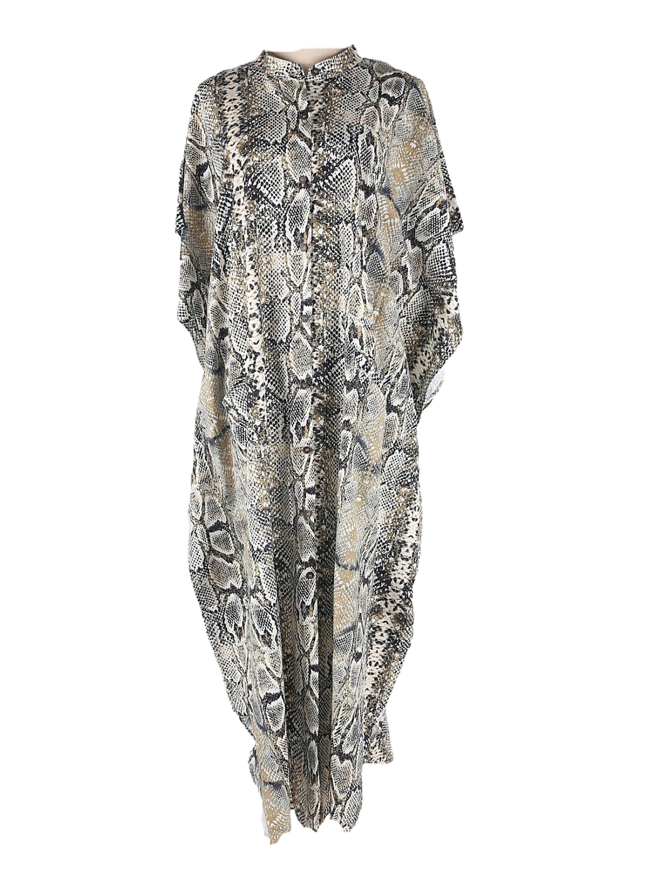 Bohemian Print Beach Cover-Up  - Embroidery Kaftan avaliação e preço