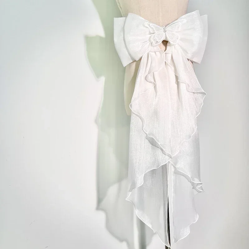 Trailing Bow Shiny Silk Double - Embroidery Kaftan avaliação e preço