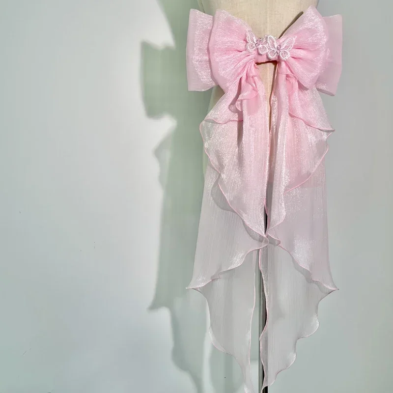 Trailing Bow Shiny Silk Double - Embroidery Kaftan avaliação e preço
