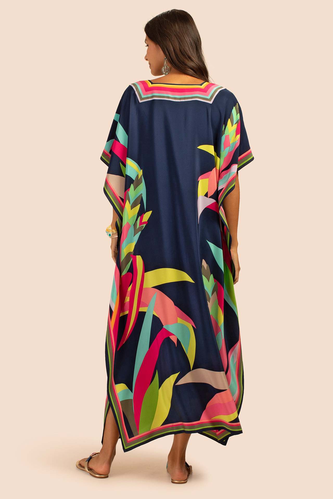 Beach Outfits for Women Cover- - Embroidery Kaftan avaliação e preço
