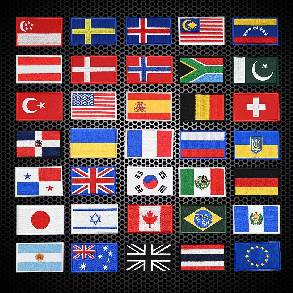 Embroidery Flag Patch US UK Ca - Embroidery In Australia avaliação e preço