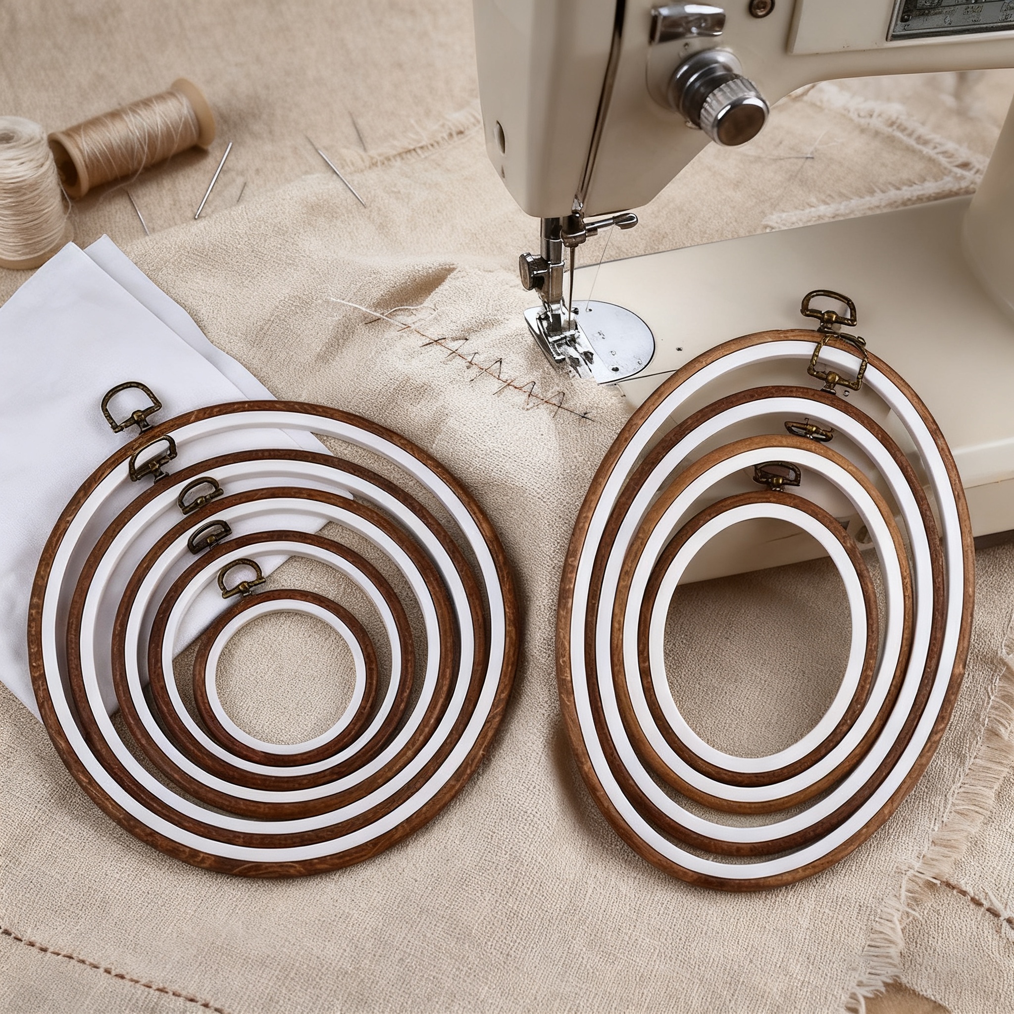 10PCS Sewing Tool Round Oval I - Embroidery Zone avaliação e preço