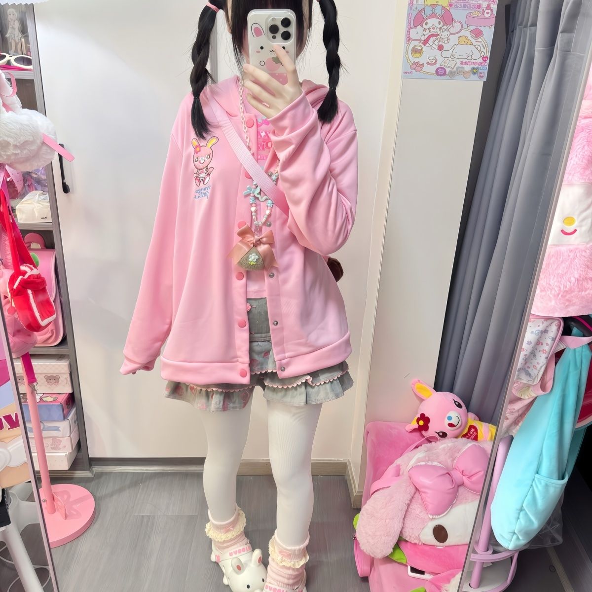 Japanese Cartoon Mp Embroidery - Embroidery Zip Up Hoodie avaliação e preço