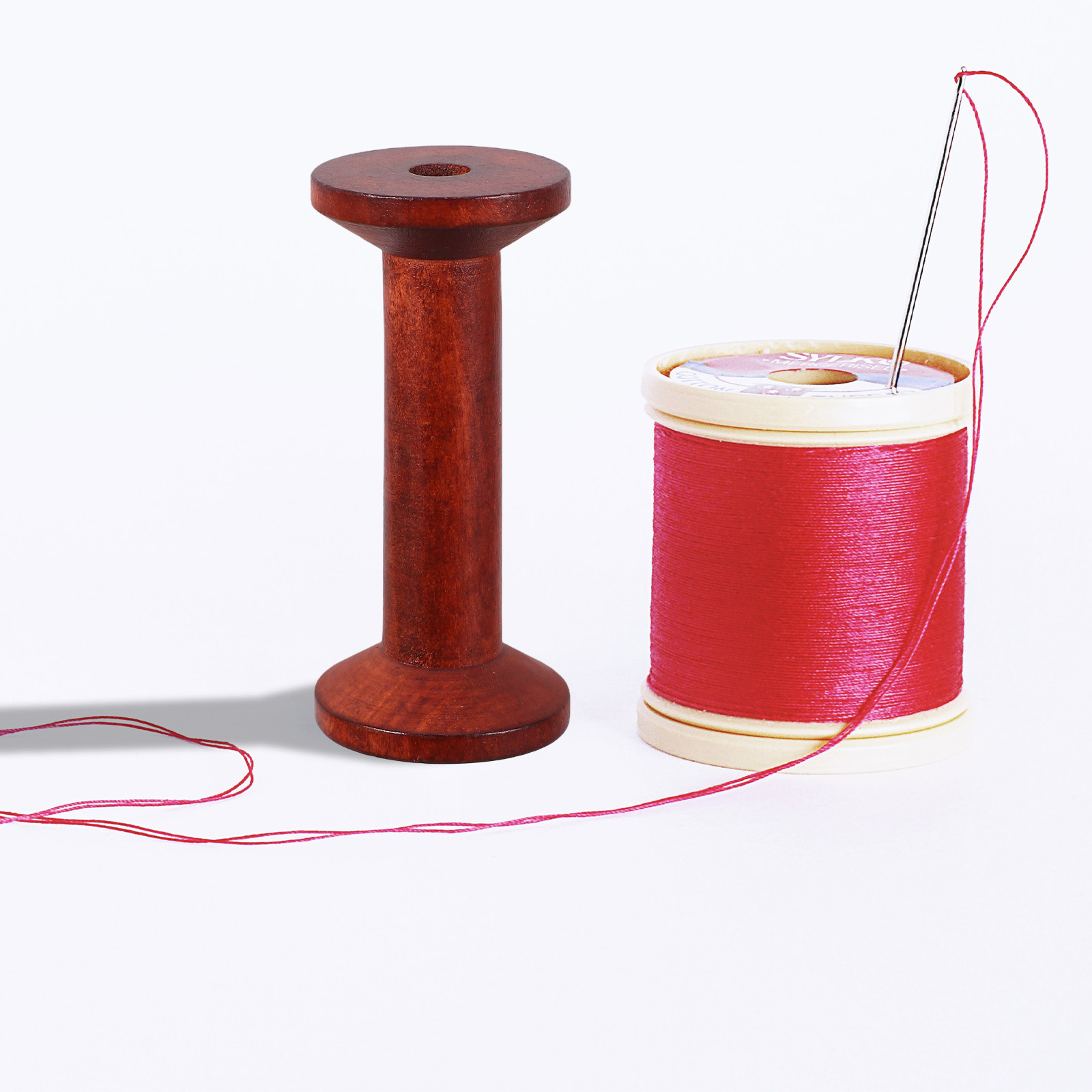 6Pcs Smooth Wood Thread Spools - Embroidery Thread avaliação e preço