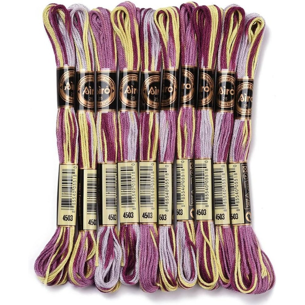 6 Strands Purple Variegated Em - Embroidery Thread avaliação e preço