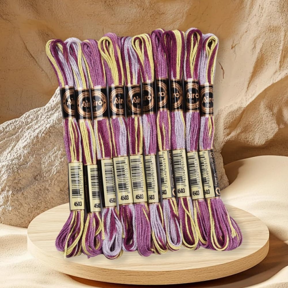 6 Strands Purple Variegated Em - Embroidery Thread avaliação e preço
