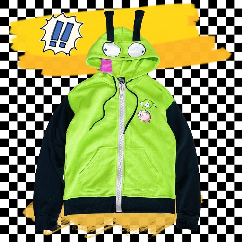 Anime Invader Cosplay Costume  - Embroidery Zip Up Hoodie avaliação e preço