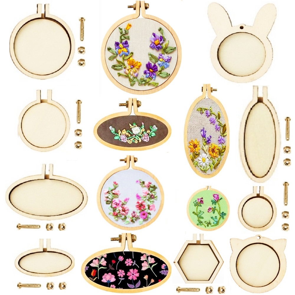 10PCS Mini Embroidery Hoop Woo - Embroidery Zone avaliação e preço