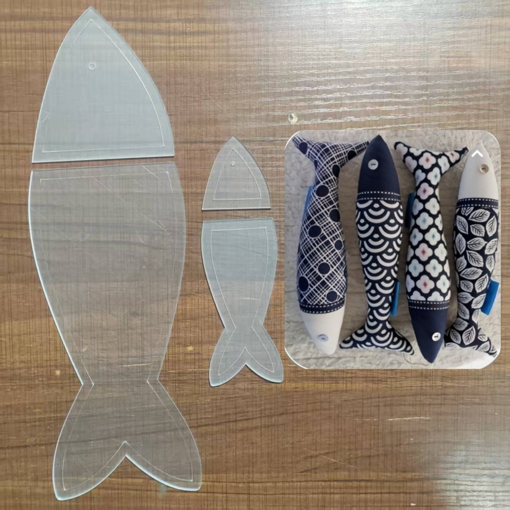 Fish Quilting Template Acrylic - Embroidery Fish avaliação e preço