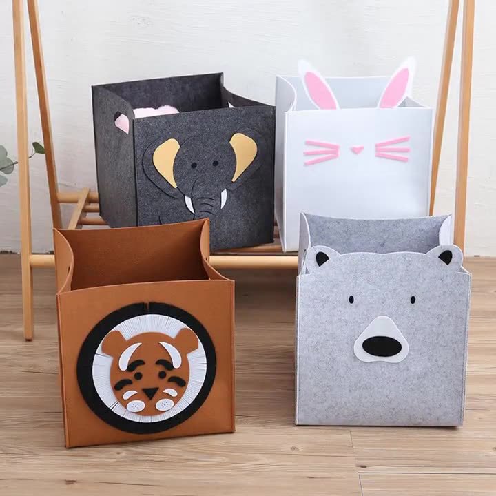 Square Felt Storage Basket Box - Felt Sheet Wool avaliação e preço
