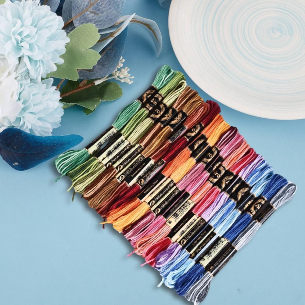 18 Skeins 6 Strands Colorful V - Embroidery Thread avaliação e preço