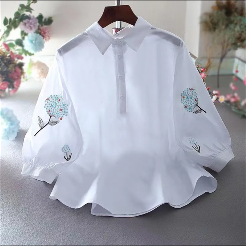 Embroidered Blouses Women's Sh - Embroidery Artist avaliação e preço