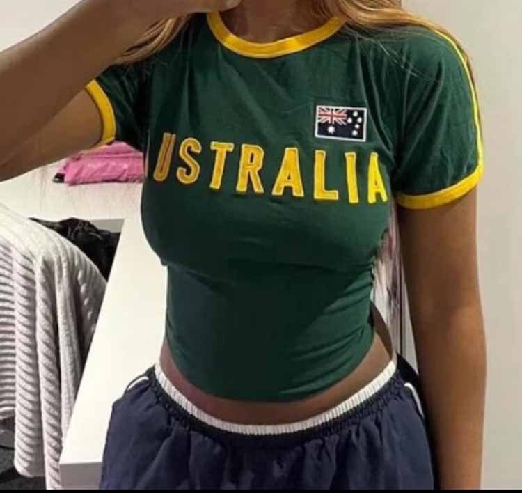 Grunge T-shirts Sexy Slim Girl - Embroidery In Australia avaliação e preço