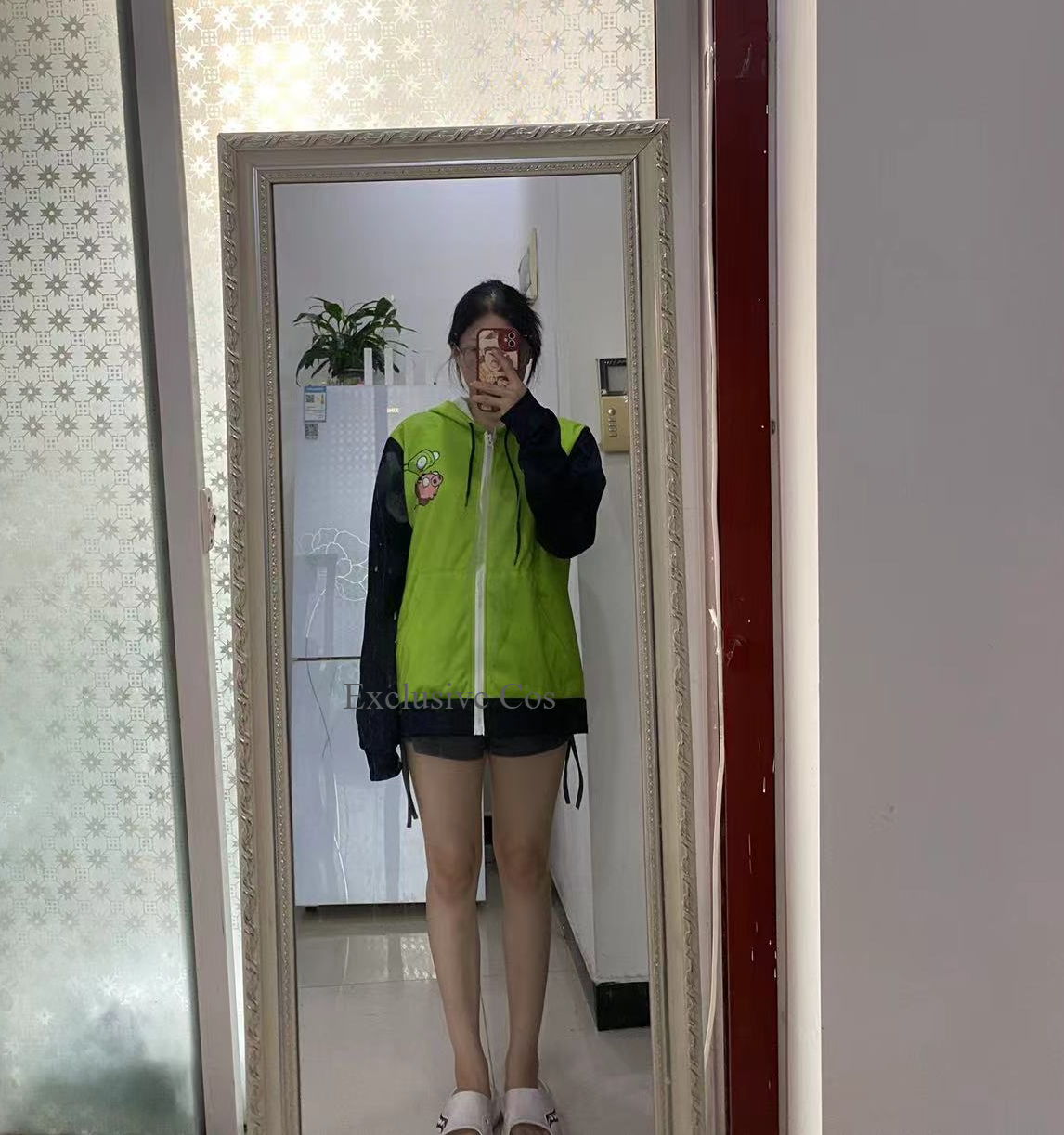 Anime Invader Cosplay Costume  - Embroidery Zip Up Hoodie avaliação e preço