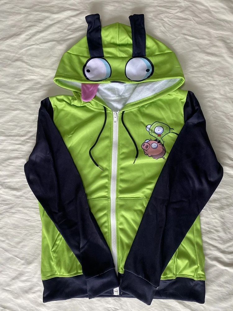 Anime Invader Cosplay Costume  - Embroidery Zip Up Hoodie avaliação e preço
