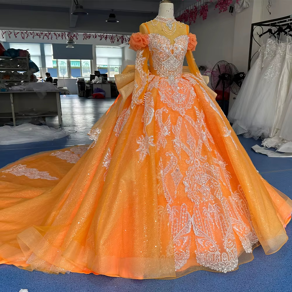 Luxury Evening Dress High Long - Embroidery Organza avaliação e preço