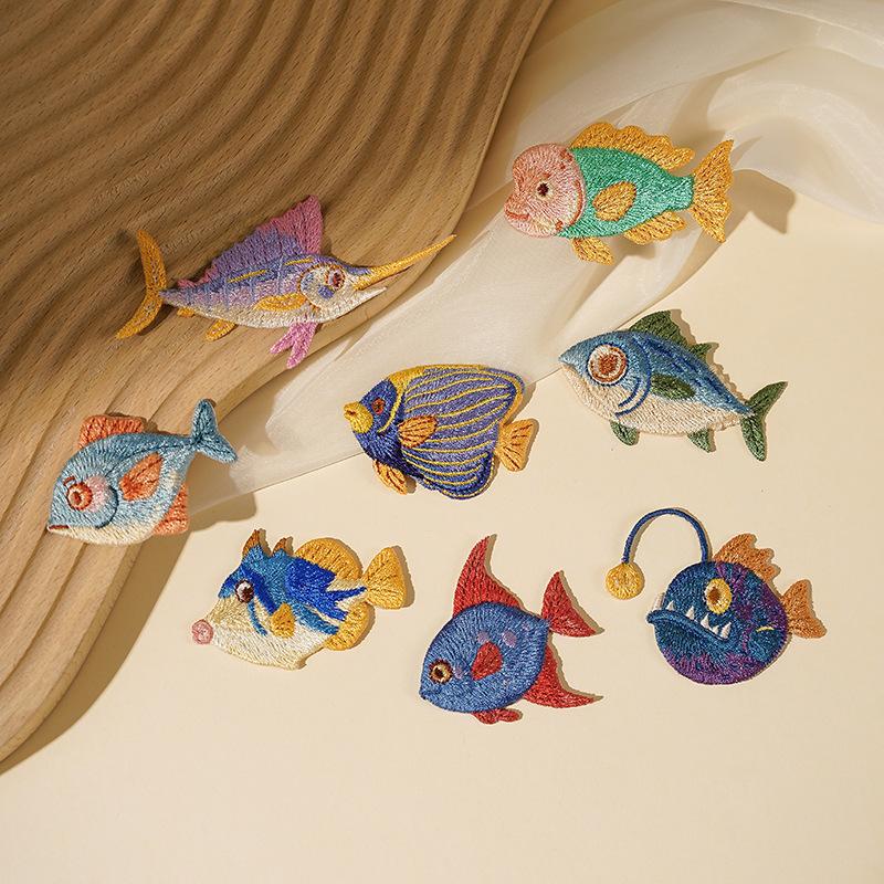 Dolphin Jellyfish Summer Sea F - Embroidery Fish avaliação e preço