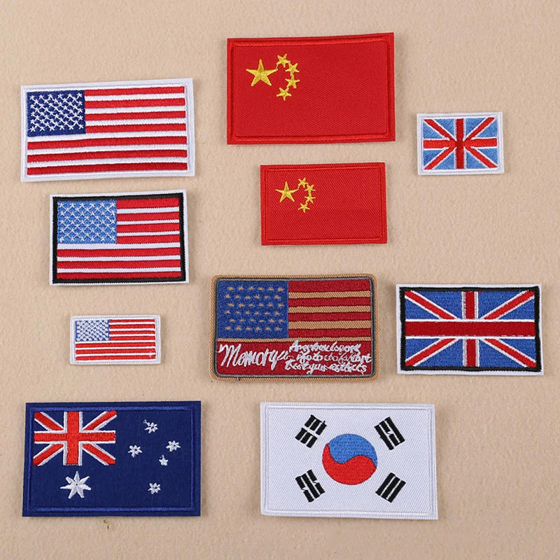 US Australia China England Fla - Embroidery In Australia avaliação e preço