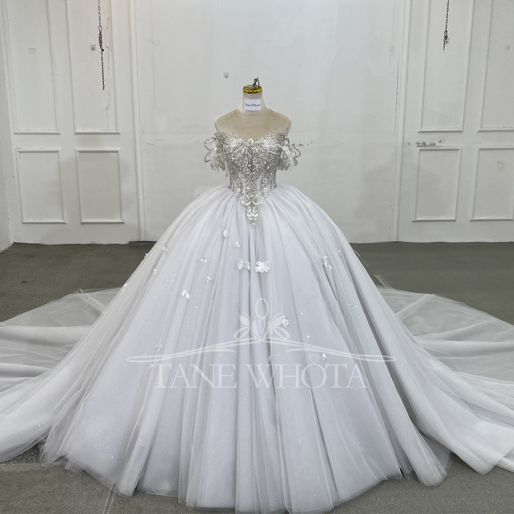 Robe Mariee Sweetheart Off Sho - Embroidery Organza avaliação e preço