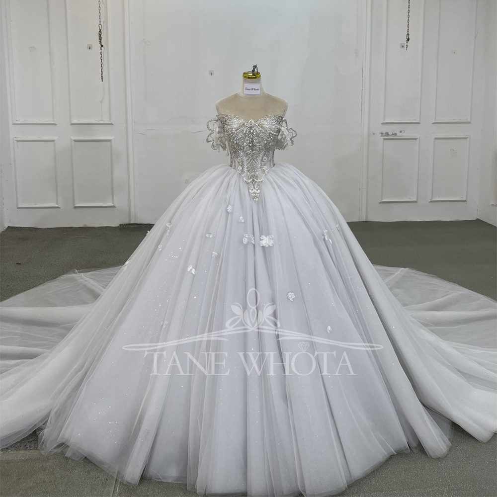 Robe Mariee Sweetheart Off Sho - Embroidery Organza avaliação e preço