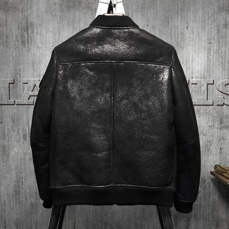 Denny&Dora Men's Shearling Coa - Embroidery In Australia avaliação e preço