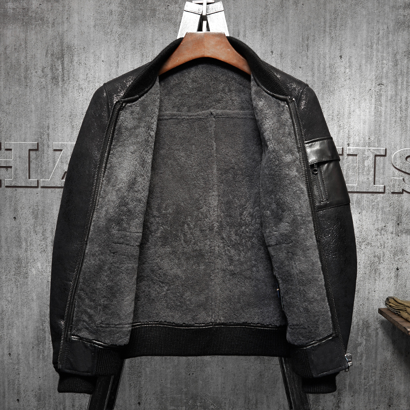Denny&Dora Men's Shearling Coa - Embroidery In Australia avaliação e preço