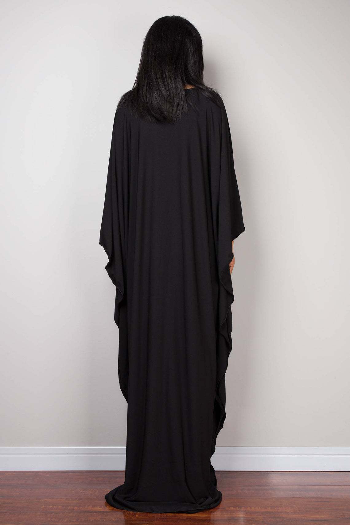 Women Solid Color Cover Up V N - Embroidery Kaftan avaliação e preço