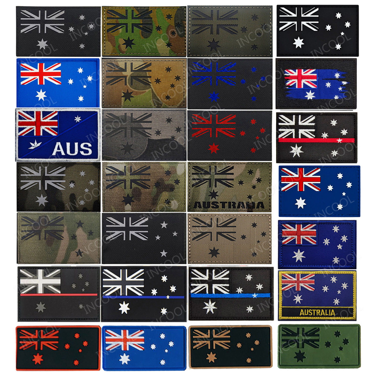 Australia Flags IR Reflective  - Embroidery In Australia avaliação e preço
