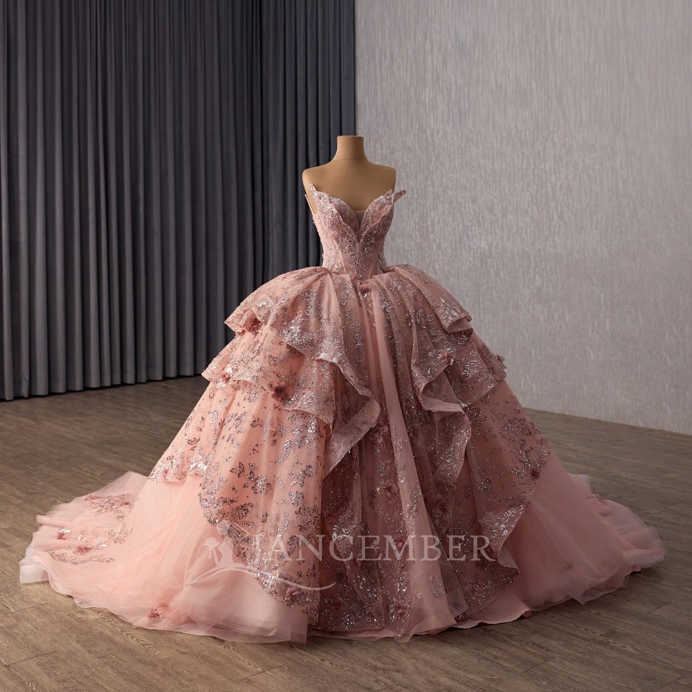 Elegant Quinceanera Dresses 20 - Embroidery Organza avaliação e preço