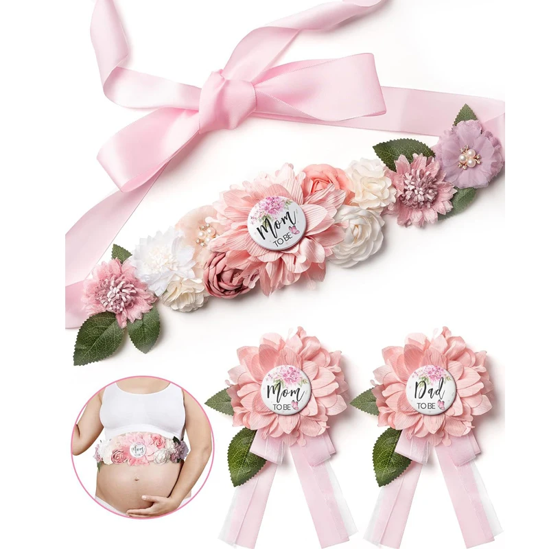 Flower Sash Set-Baby Shower Mo - Embroidery Kaftan avaliação e preço