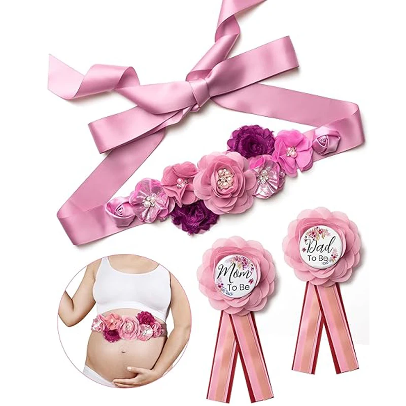 Flower Sash Set-Baby Shower Mo - Embroidery Kaftan avaliação e preço