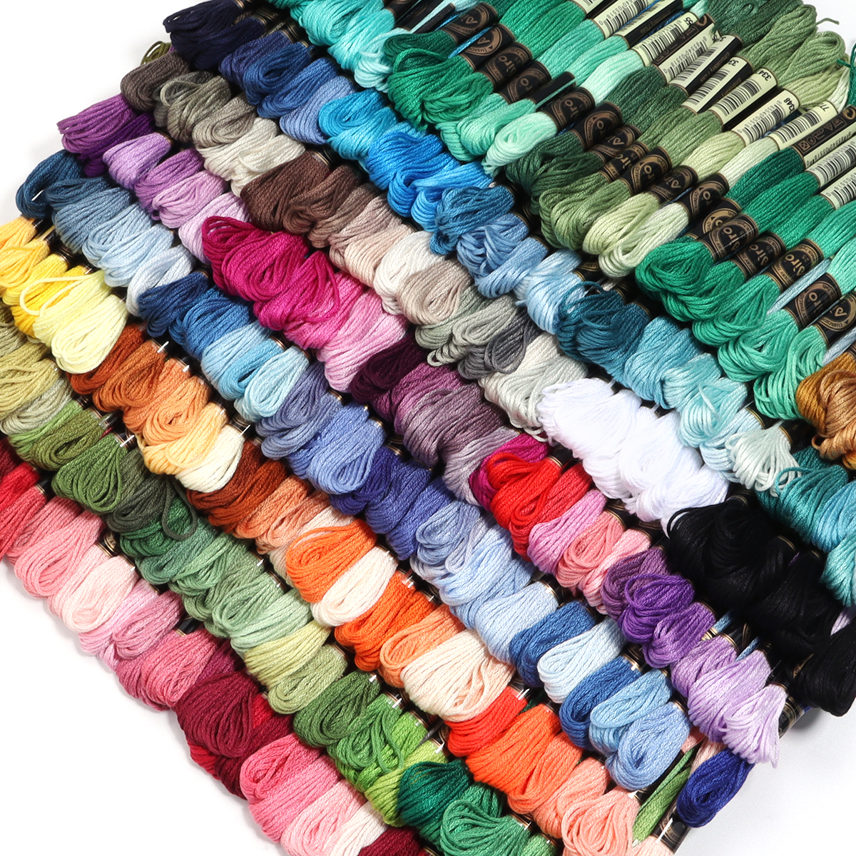 6Pcs/Lot Multicolor Polyester  - Embroidery Thread avaliação e preço