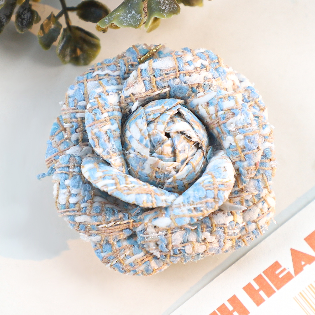6CM Camellia Brooch for Women  - Embroidery Kaftan avaliação e preço