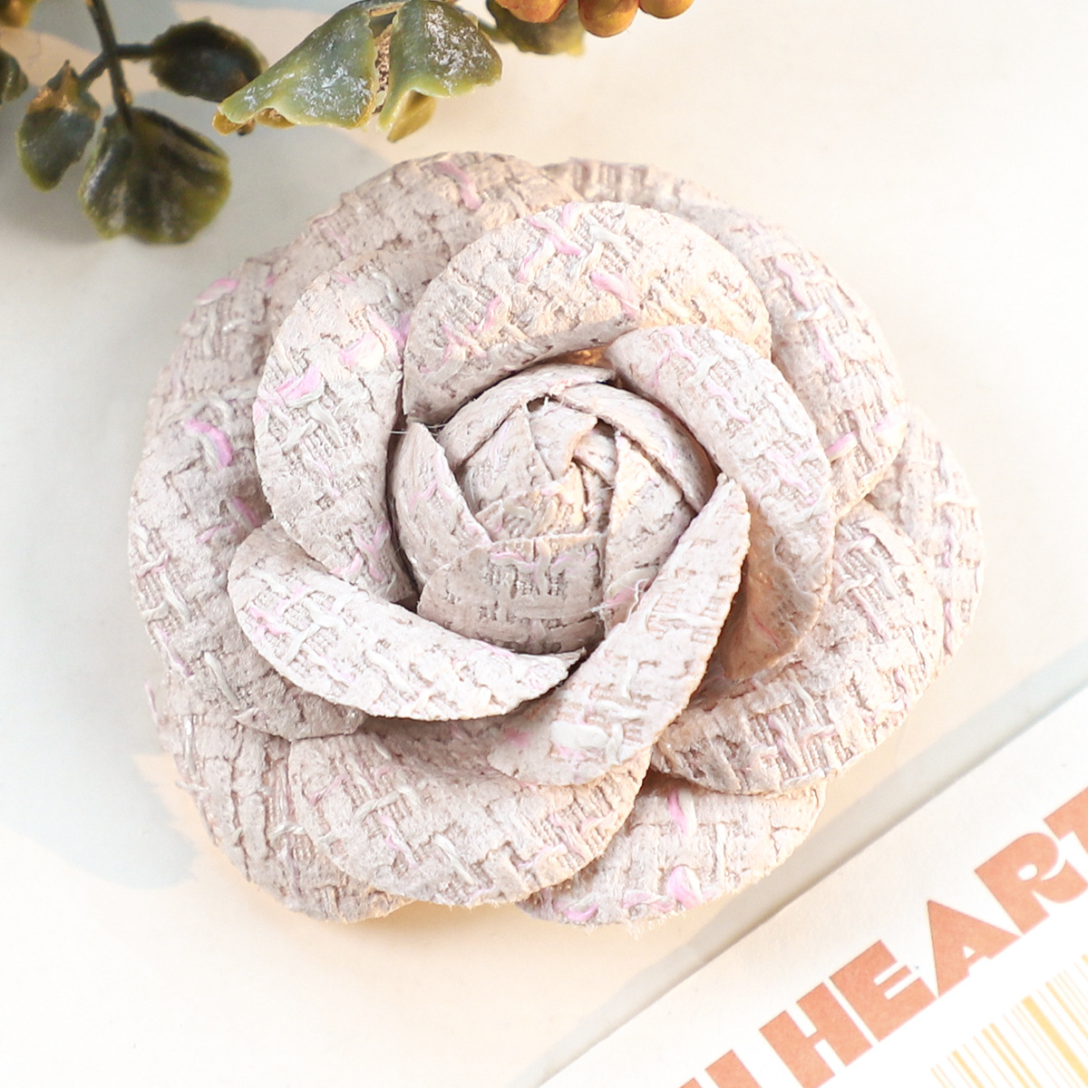 6CM Camellia Brooch for Women  - Embroidery Kaftan avaliação e preço