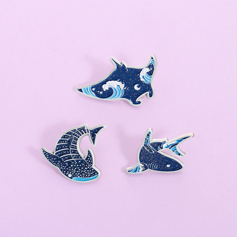 Cartoon marine creatures Ename - Embroidery Fish avaliação e preço