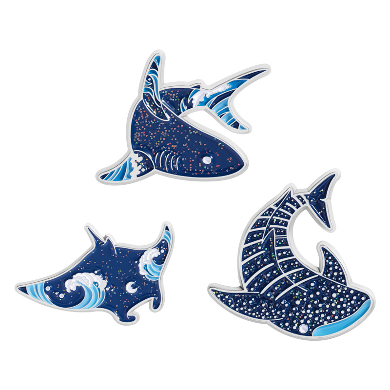 Cartoon marine creatures Ename - Embroidery Fish avaliação e preço