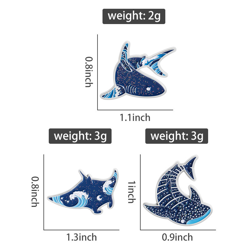 Cartoon marine creatures Ename - Embroidery Fish avaliação e preço