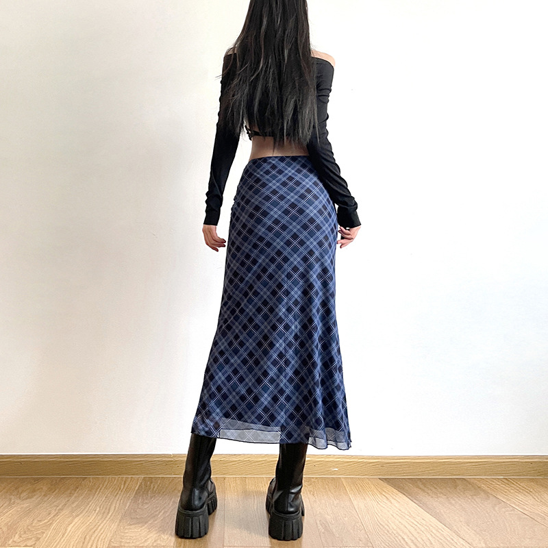 Women Spring Autumn Plaid Prin - Felt Sheet Wool avaliação e preço