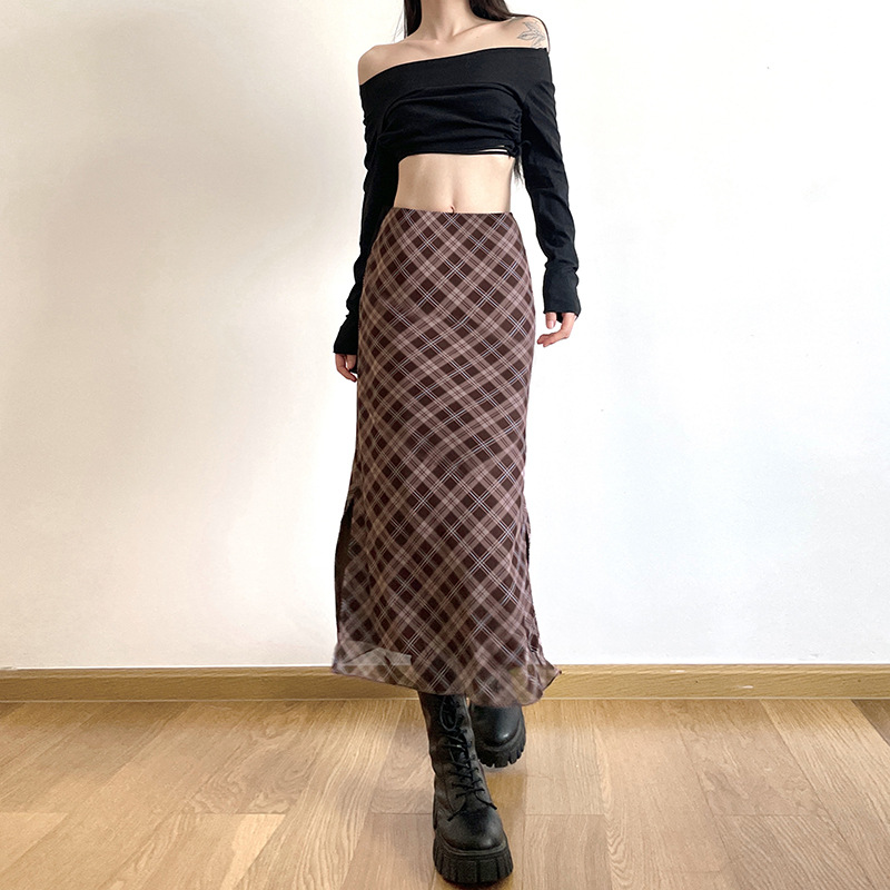 Women Spring Autumn Plaid Prin - Felt Sheet Wool avaliação e preço