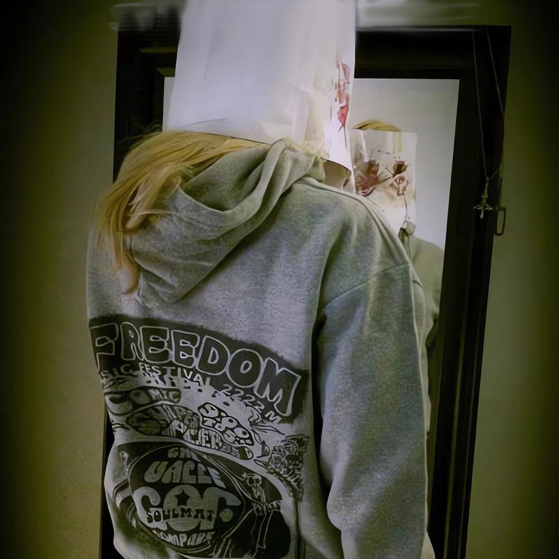 Zipped Hoodie Cry of Fear Simo - Embroidery Zip Up Hoodie avaliação e preço