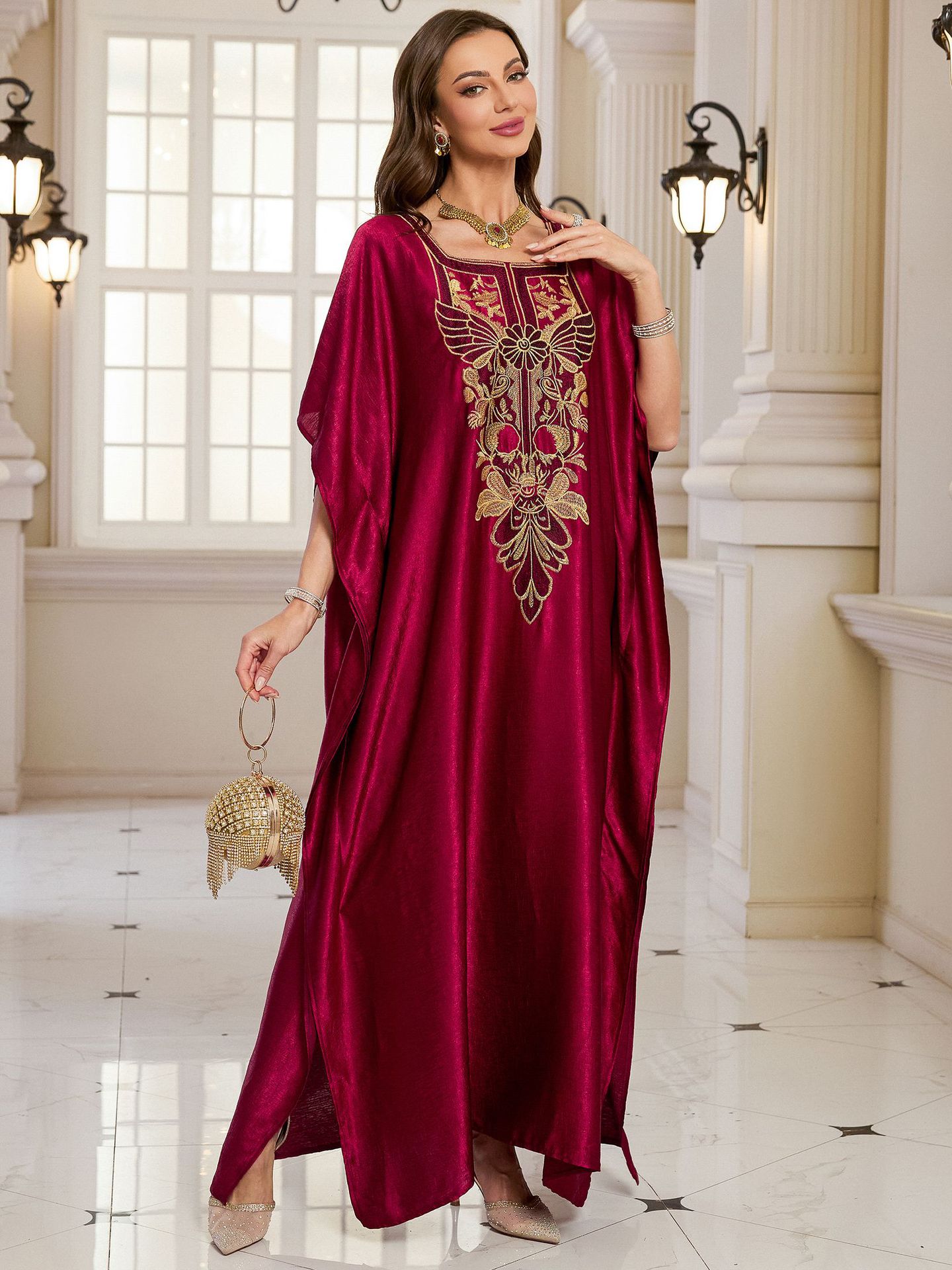 Beach Kaftans for Women Shinin - Embroidery Kaftan avaliação e preço