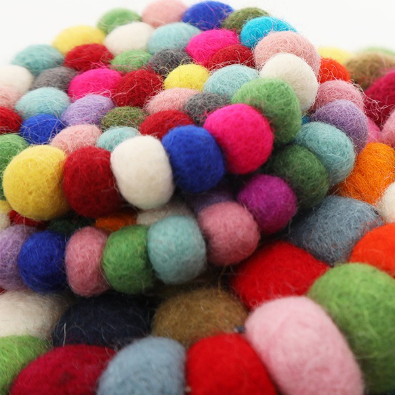 Colored Balls Woven Cup Mats W - Felt Sheet Wool avaliação e preço