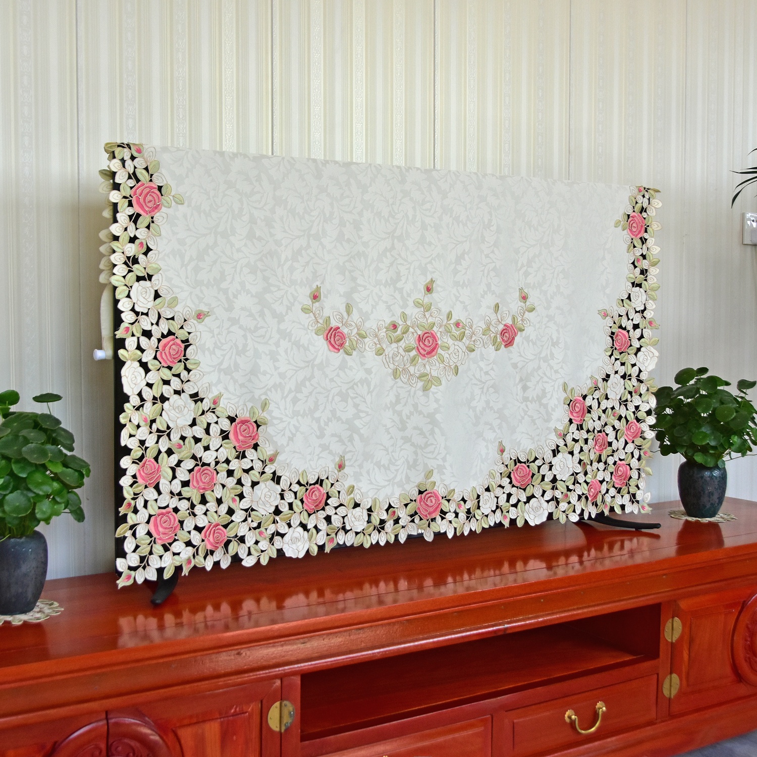 Curved Screen TV Dust Cover Cl - Embroidery Artist avaliação e preço