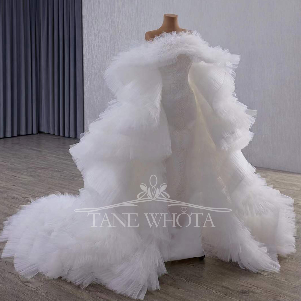 Elegant Mermaid Wedding Inner  - Embroidery Organza avaliação e preço